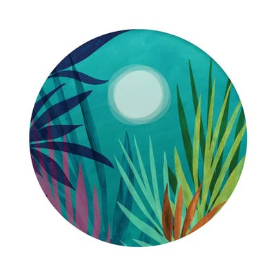 Night Hiking In the Tropics by Modern Tropical framed wall art