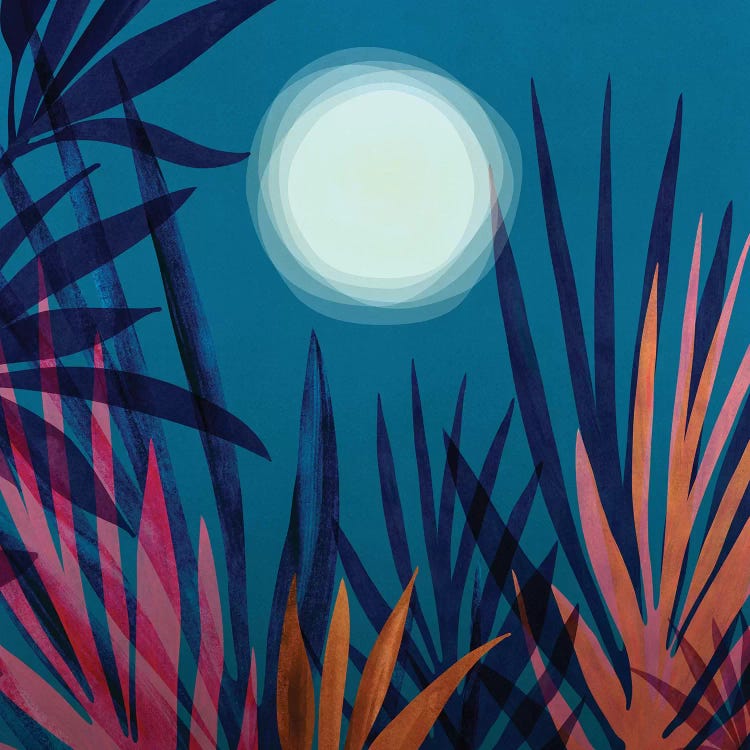 Moonlit Garden by Modern Tropical wall art