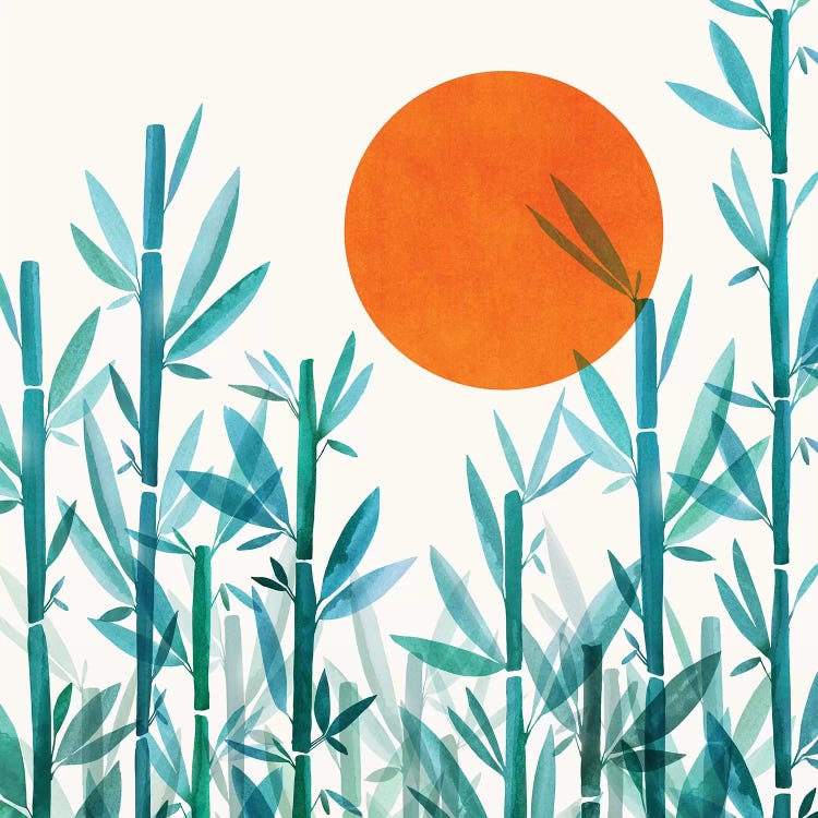 Zen Garden Sunset by Modern Tropical wall art