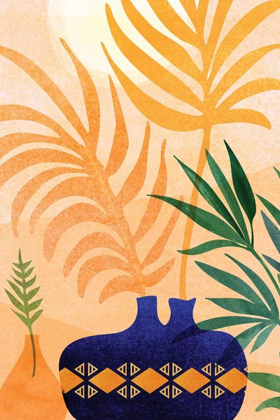 Afternoon Desert Garden by Modern Tropical framed wall art