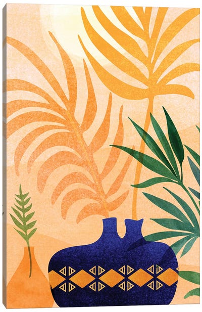 Afternoon Desert Garden Canvas Art Print - Modern Tropical