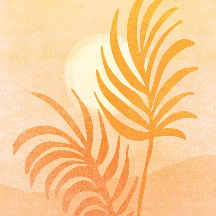 Abstract Golden Landscape by Modern Tropical wall art