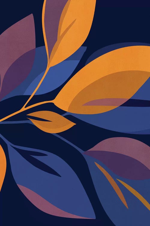 Scorpio Dark Floral by Modern Tropical wall art