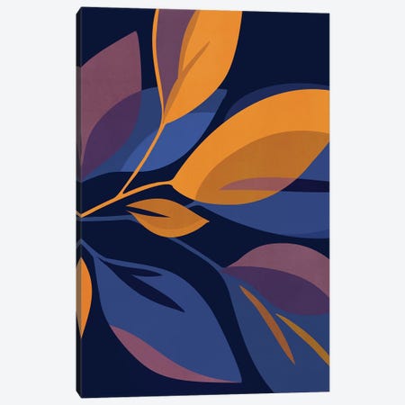 Scorpio Dark Floral Canvas Print #MTP135} by Modern Tropical Canvas Print