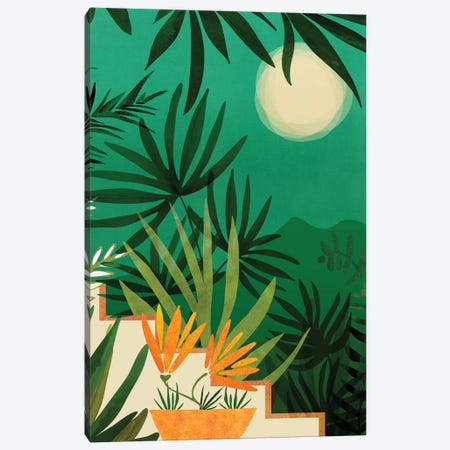 Exotic Garden Nightscape Canvas Print #MTP140} by Modern Tropical Canvas Print