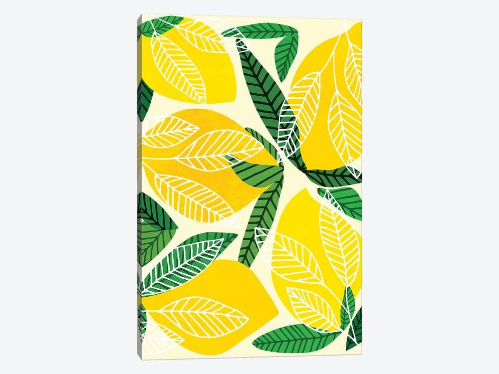 The Lemon Party by Modern Tropical 1-piece Canvas Print