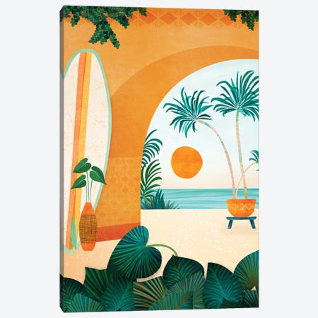 Seaside Surf Retreat Canvas Print #MTP148} by Modern Tropical Art Print