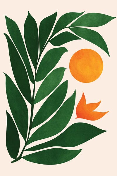 Tropical Living Room: Garden Sunset III by Modern Tropical