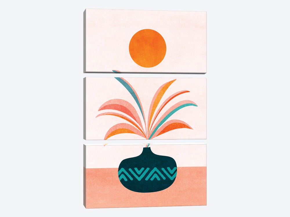 Sun Worship by Modern Tropical 3-piece Art Print