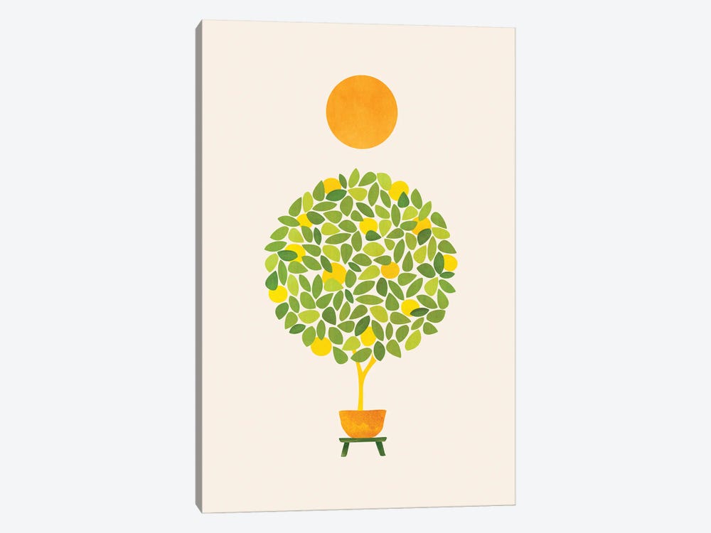 Sunshine And Lemon Tree by Modern Tropical 1-piece Canvas Artwork