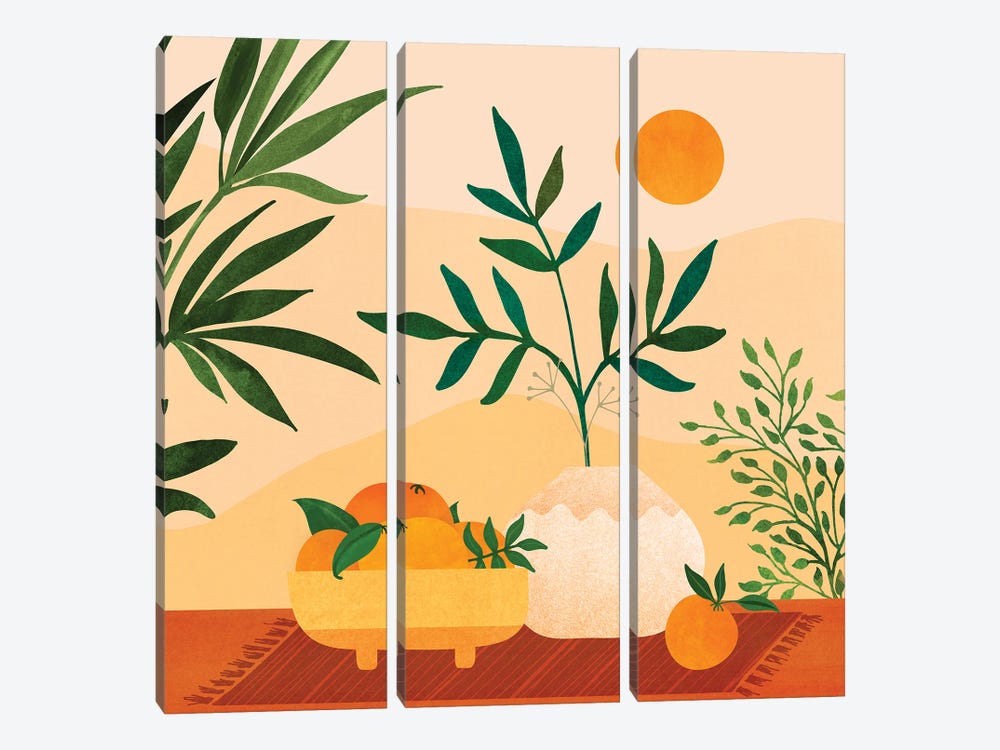 Bohemian Summer by Modern Tropical 3-piece Canvas Print