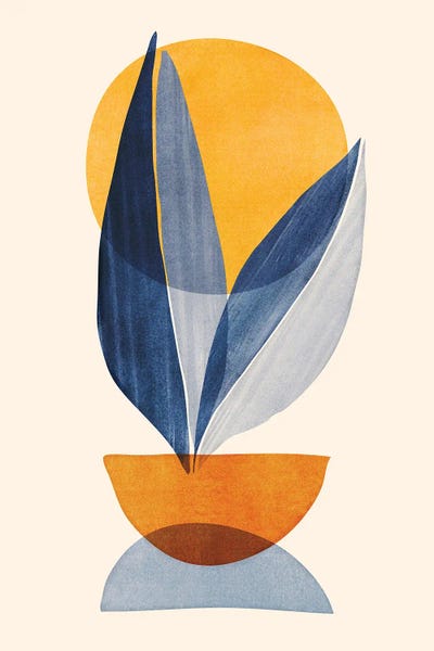 Tropical Leaves: Sunshine Stack Abstract by Modern Tropical