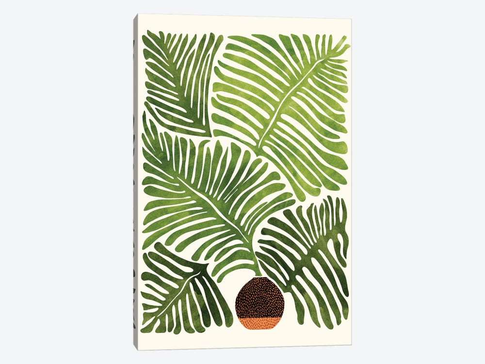 Summer Fern by Modern Tropical 1-piece Canvas Print