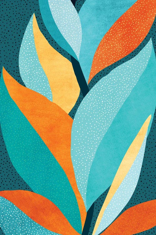 Abstract Tropical Foliage Art Print by Modern Tropical | iCanvas