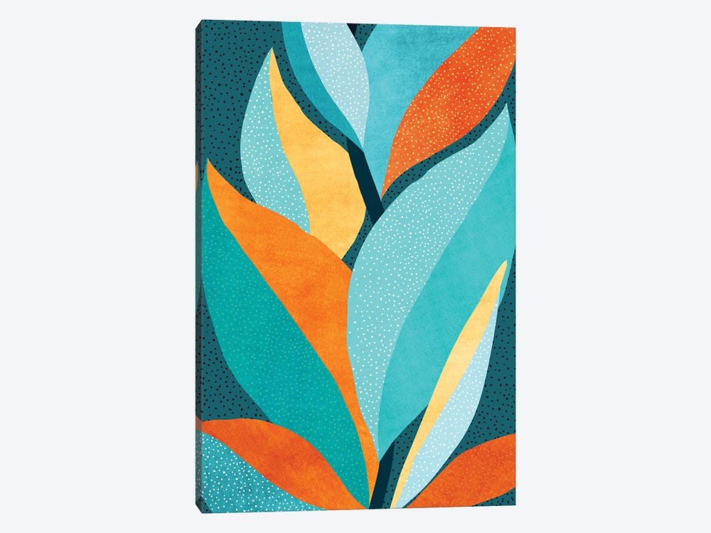 Abstract Tropical Foliage by Modern Tropical 1-piece Canvas Wall Art