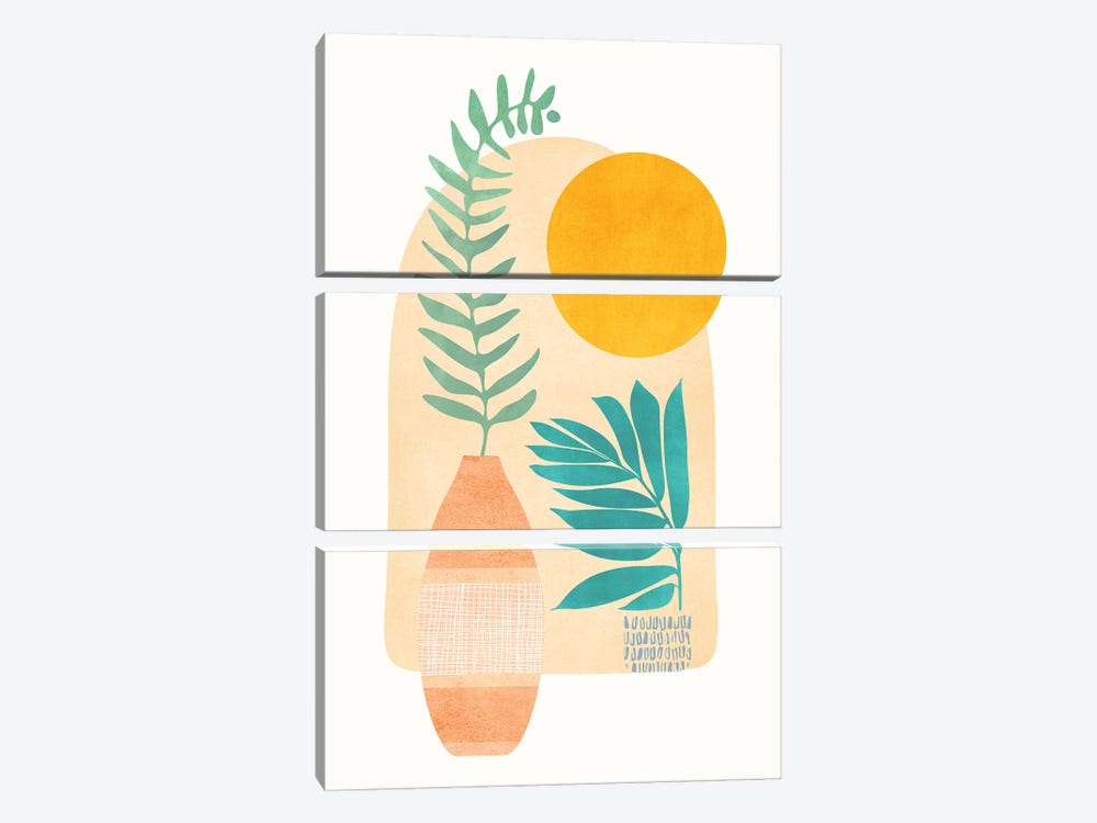 Sunny Side Up by Modern Tropical 3-piece Canvas Art