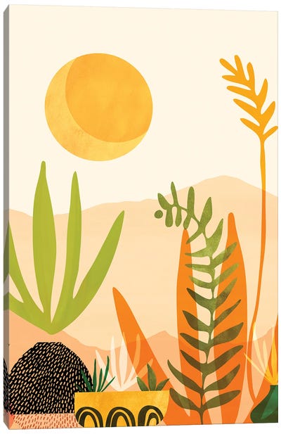 Midsummer Harvest Canvas Art Print - Modern Tropical