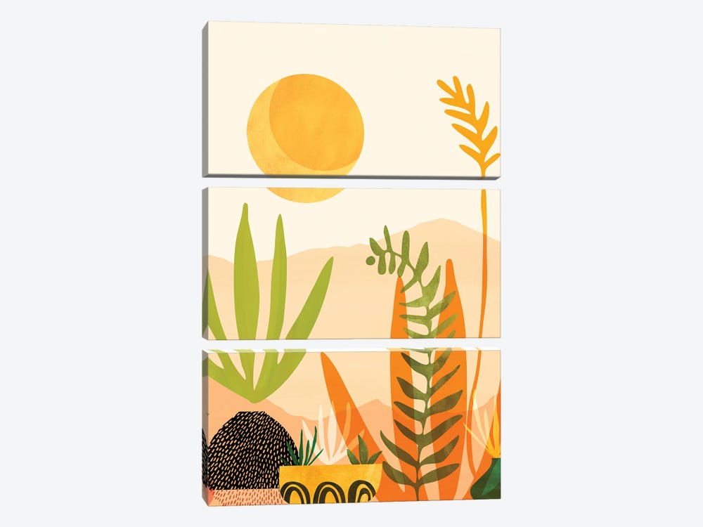 Midsummer Harvest by Modern Tropical 3-piece Art Print