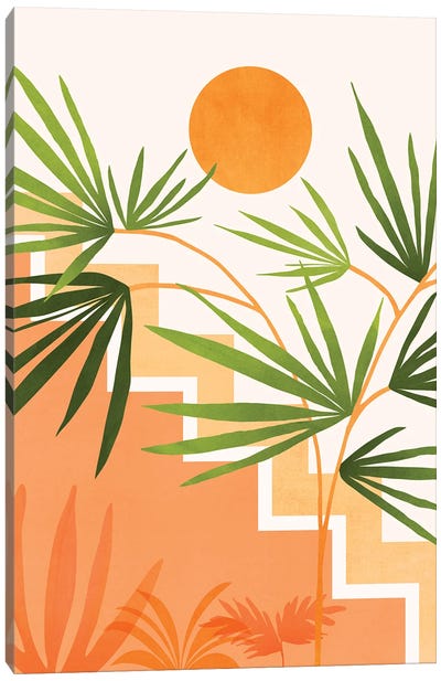 Summer In Santa Fe Canvas Art Print - Modern Tropical