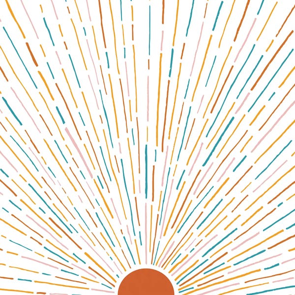 Large Modern Art - Canvas Prints: Sunshine All Around by Modern Tropical