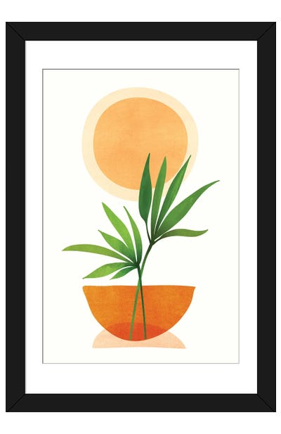 Abstract Happiness Paper Art Print - Modern Tropical
