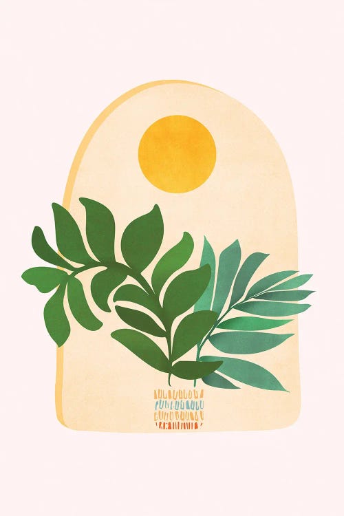 Boho Summer Scene by Modern Tropical wall art