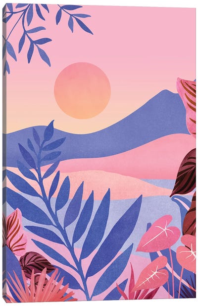 Hawaiian Sunset Canvas Art Print - '70s Sunsets
