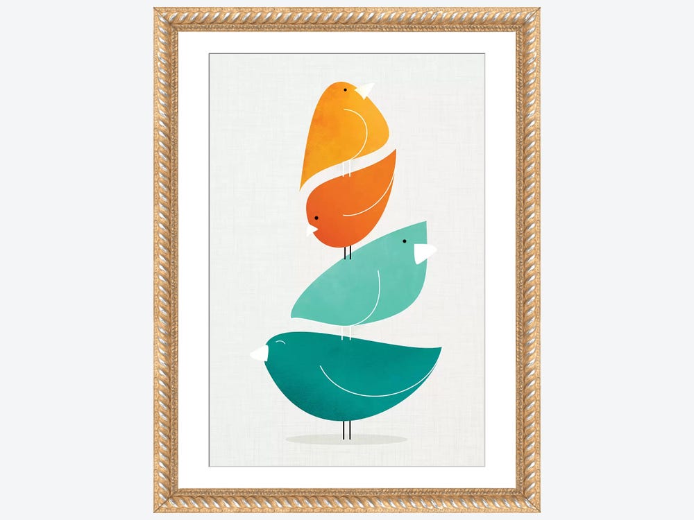 Rainbow Paper Stack Art: Canvas Prints, Frames & Posters