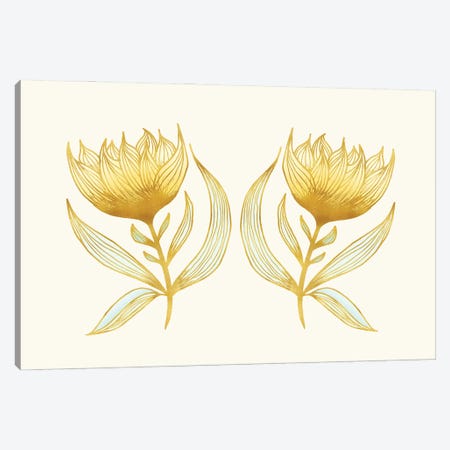 Sunflower Sisters Canvas Print #MTP194} by Modern Tropical Art Print