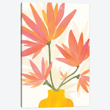 Bright Blooms Canvas Print #MTP198} by Modern Tropical Canvas Art