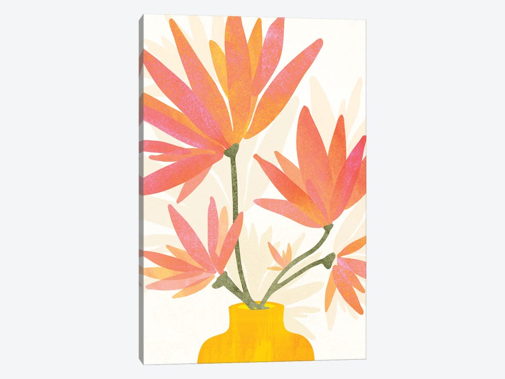 Bright Blooms by Modern Tropical 1-piece Canvas Wall Art