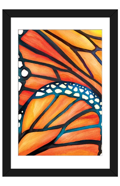 Abstract Butterfly Paper Art Print - Modern Tropical