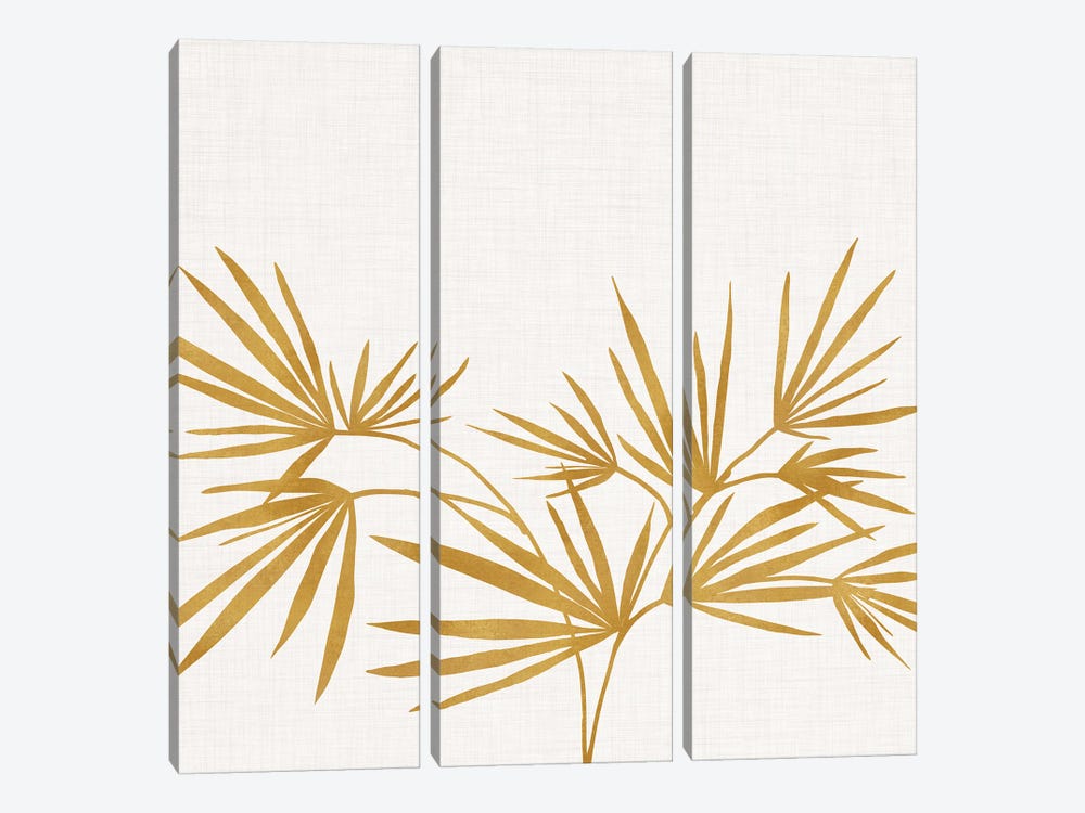 Golden Fan Palm by Modern Tropical 3-piece Art Print