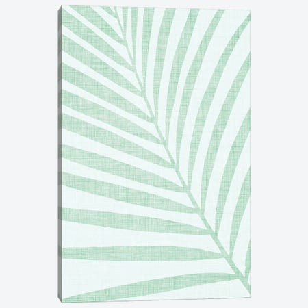 Pastel Palm Leaf Canvas Print #MTP202} by Modern Tropical Canvas Artwork