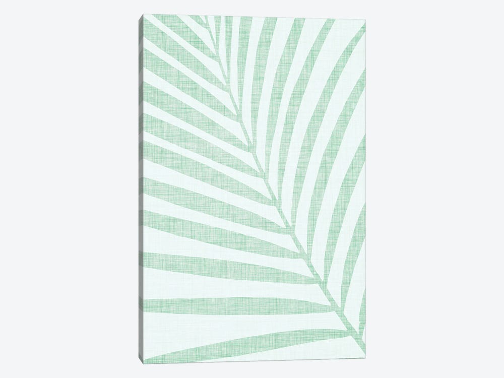 Pastel Palm Leaf by Modern Tropical 1-piece Canvas Art Print
