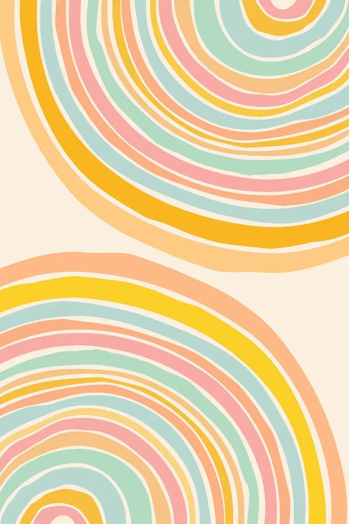 Rainbow Reflections by Modern Tropical wall art