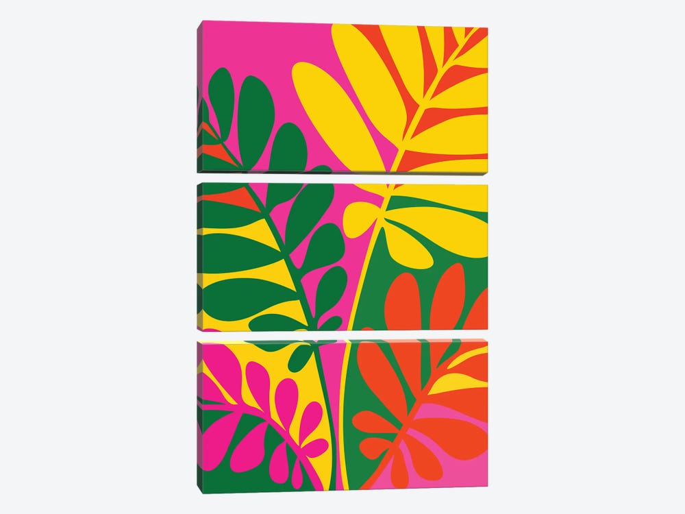 Bright Botanic by Modern Tropical 3-piece Art Print