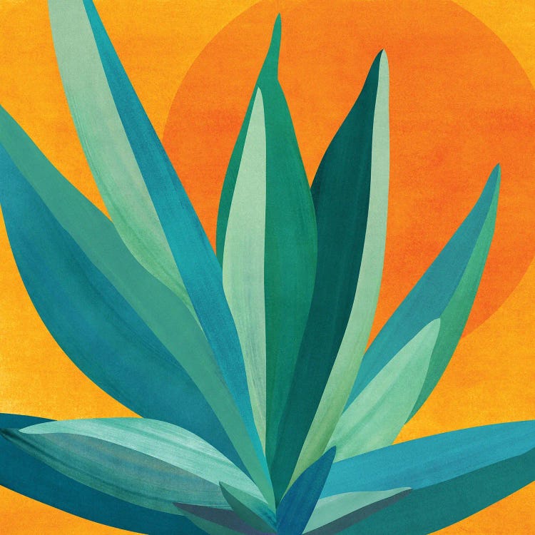 West Coast Sunset by Modern Tropical wall art
