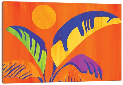 Summer Heat Canvas Art Print - Modern Tropical