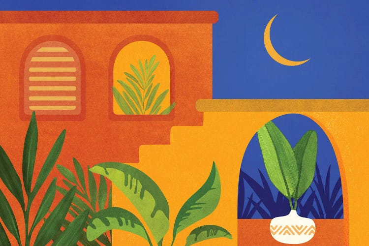 Moonlight Villa by Modern Tropical wall art