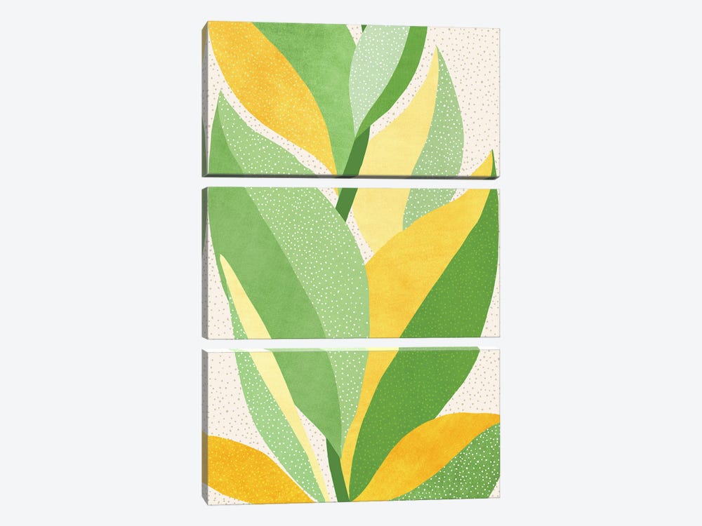 Sunny Contemporary Nature by Modern Tropical 3-piece Art Print