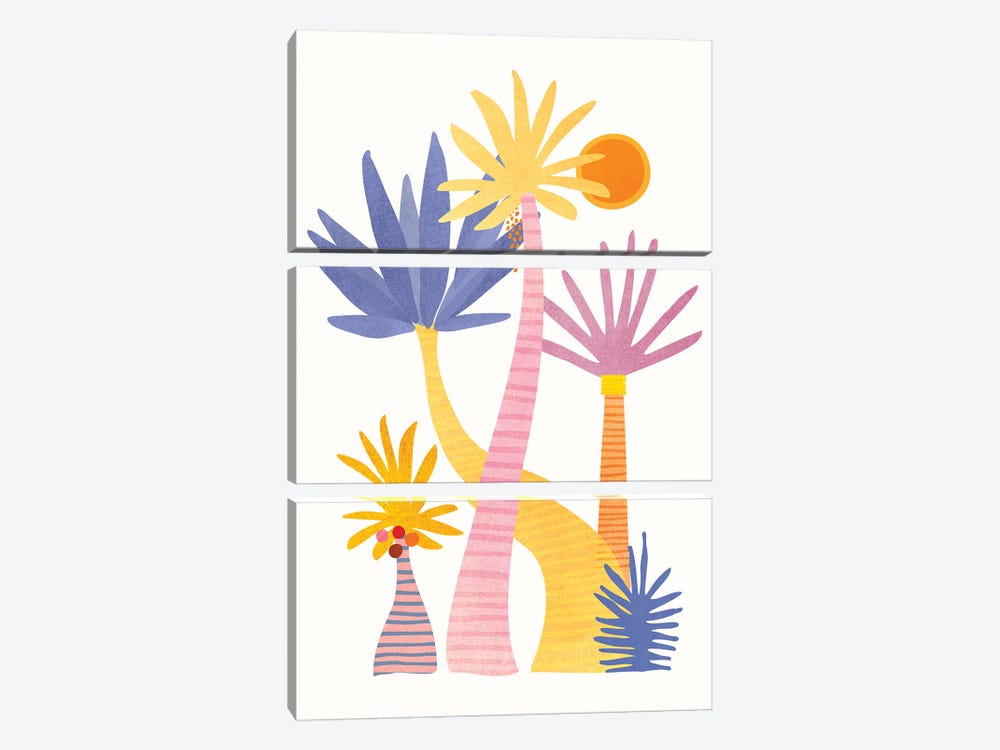 Whimsical Forest by Modern Tropical 3-piece Art Print