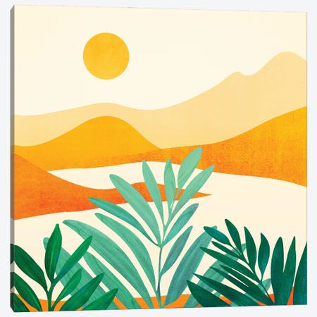 Golden Alpine Sunset Canvas Print #MTP229} by Modern Tropical Canvas Artwork