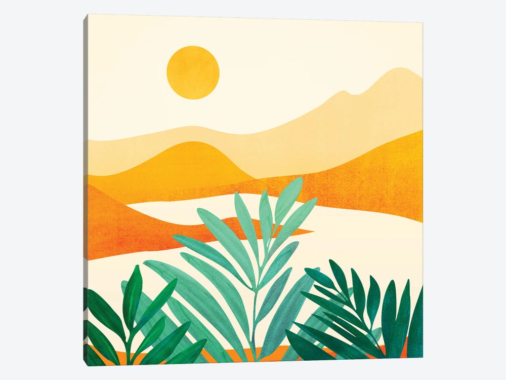 Golden Alpine Sunset by Modern Tropical 1-piece Canvas Artwork