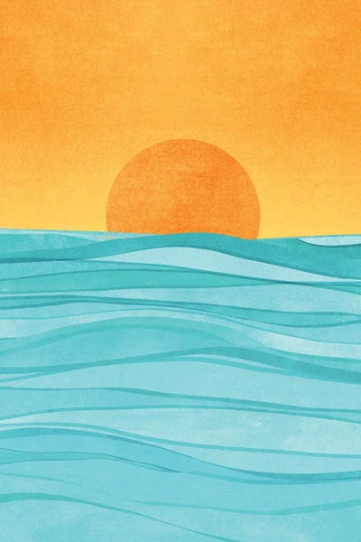 Tropical Living Room: Coastal Sunset by Modern Tropical