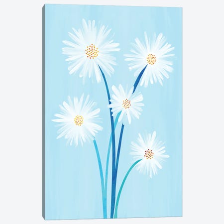 Morning Daisies Canvas Print #MTP235} by Modern Tropical Canvas Wall Art