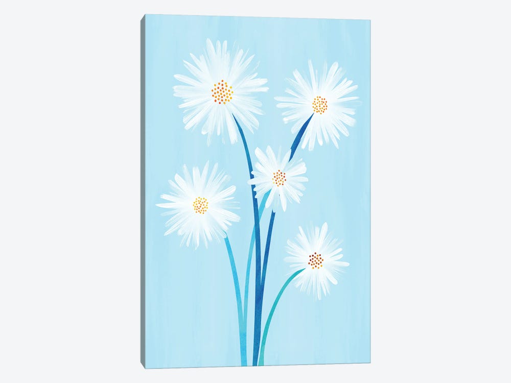 Morning Daisies by Modern Tropical 1-piece Canvas Art Print