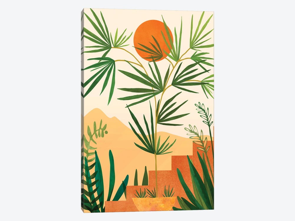 Harvest Moon Landscape by Modern Tropical 1-piece Art Print