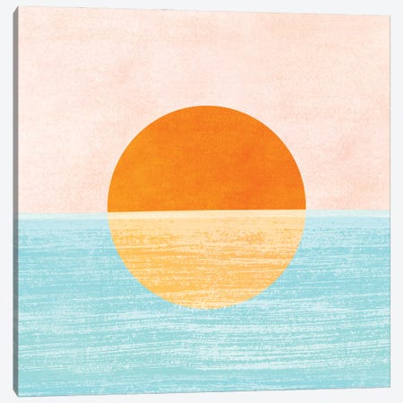 Seaside Sunset Canvas Print #MTP241} by Modern Tropical Canvas Art