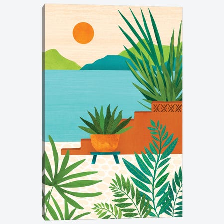 Bali Coast Sunset Canvas Print #MTP247} by Modern Tropical Canvas Print